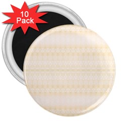 Boho Lemon Chiffon Pattern 3  Magnets (10 Pack)  by SpinnyChairDesigns