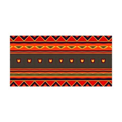 Boho Orange Tribal Pattern Yoga Headband by SpinnyChairDesigns