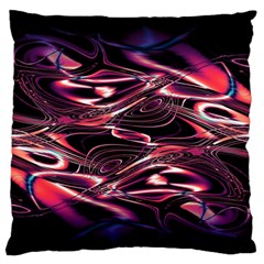 Abstract Art Swirls Standard Flano Cushion Case (one Side) by SpinnyChairDesigns