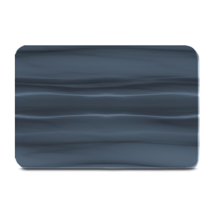 Faded Denim Blue Grey Ombre Plate Mats