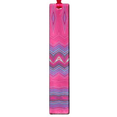 Magenta Blue Stripes Large Book Marks by SpinnyChairDesigns