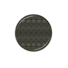 Boho Antique Bronze Pattern Hat Clip Ball Marker by SpinnyChairDesigns