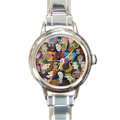 Sisters2020 Round Italian Charm Watch by Kritter