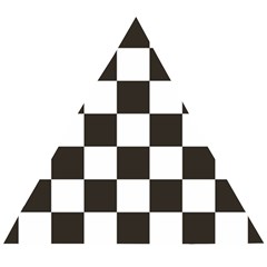 Chequered Flag Wooden Puzzle Triangle by abbeyz71