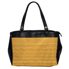 Boho Saffron Yellow Stripes Oversize Office Handbag by SpinnyChairDesigns