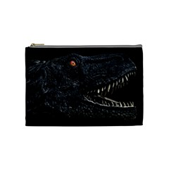 Trex Dinosaur Head Dark Poster Cosmetic Bag (medium) by dflcprintsclothing