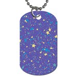 Starry Night Purple Dog Tag (One Side)