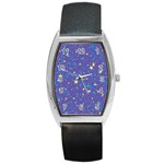 Starry Night Purple Barrel Style Metal Watch