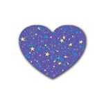 Starry Night Purple Heart Coaster (4 pack) 