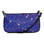 Starry Night Purple Shoulder Clutch Bag