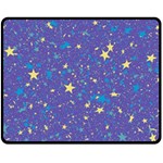 Starry Night Purple Fleece Blanket (Medium) 
