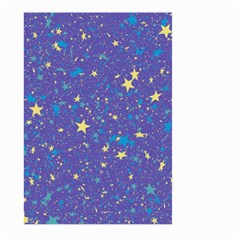 Starry Night Purple Large Garden Flag (two Sides) by SpinnyChairDesigns
