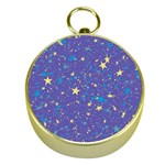 Starry Night Purple Gold Compasses