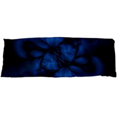 Dark Blue Abstract Pattern Body Pillow Case (dakimakura) by SpinnyChairDesigns
