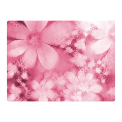 Blush Pink Watercolor Flowers Double Sided Flano Blanket (mini)  by SpinnyChairDesigns