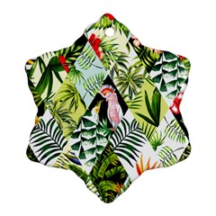 Flamingo Ropical Ornament (snowflake) by designsbymallika