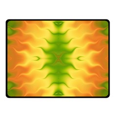 Lemon Lime Tie Dye Fleece Blanket (small) by SpinnyChairDesigns
