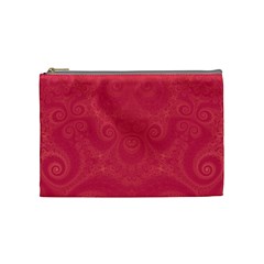Blush Pink Octopus Swirls Cosmetic Bag (medium) by SpinnyChairDesigns