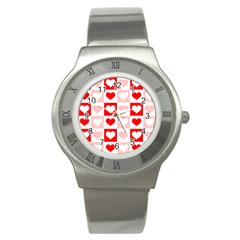 Hearts  Stainless Steel Watch by Sobalvarro