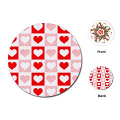 Hearts  Playing Cards Single Design (round) by Sobalvarro