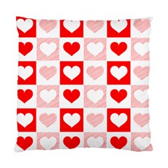 Hearts  Standard Cushion Case (one Side) by Sobalvarro