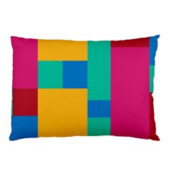 Squares  Pillow Case (two Sides) by Sobalvarro