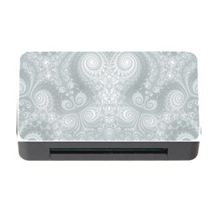 Ash Grey White Swirls Memory Card Reader With Cf by SpinnyChairDesigns