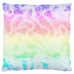 Pastel Rainbow Tie Dye Standard Flano Cushion Case (two Sides) by SpinnyChairDesigns