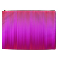 Fuchsia Ombre Color  Cosmetic Bag (xxl) by SpinnyChairDesigns