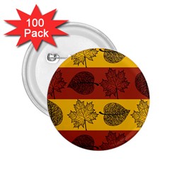 Autumn Leaves Colorful Nature 2 25  Buttons (100 Pack) 