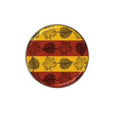 Autumn Leaves Colorful Nature Hat Clip Ball Marker (4 Pack)
