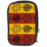 Autumn Leaves Colorful Nature Compact Camera Leather Case