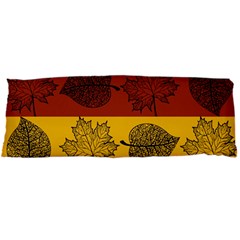 Autumn Leaves Colorful Nature Body Pillow Case Dakimakura (two Sides) by Mariart
