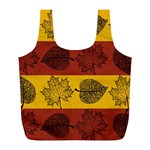 Autumn Leaves Colorful Nature Full Print Recycle Bag (L)