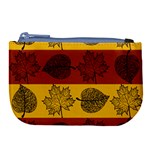Autumn Leaves Colorful Nature Large Coin Purse