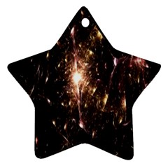 Glowing Sparks Star Ornament (two Sides) by Sparkle