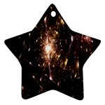 Glowing Sparks Star Ornament (Two Sides) Front