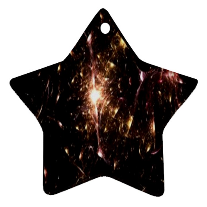 Glowing Sparks Star Ornament (Two Sides)