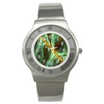 Abstract Illusion Stainless Steel Watch