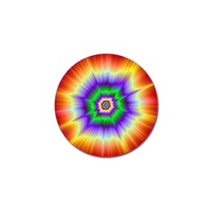 Psychedelic Explosion Golf Ball Marker by Filthyphil