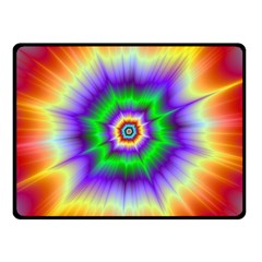Psychedelic Big Bang Double Sided Fleece Blanket (small)  by Filthyphil