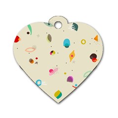 Dots, Spots, And Whatnot Dog Tag Heart (two Sides) by andStretch
