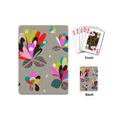 Scandinavian Flower Shower Playing Cards Single Design (mini) by andStretch