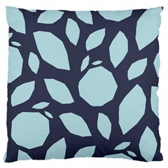 Orchard Fruits In Blue Large Cushion Case (two Sides) by andStretch