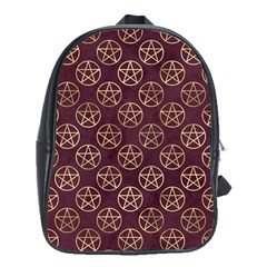 Golden Pentagram School Bag (xl) by Angelandspot