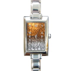 Glitter Gold Rectangle Italian Charm Watch by Sparkle