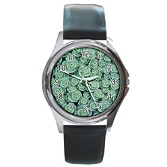 Realflowers Round Metal Watch by Sparkle