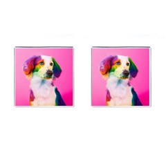 Rainbowdog Cufflinks (square) by Sparkle