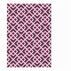 Two Tone Lattice Pattern Small Garden Flag (two Sides) by kellehco