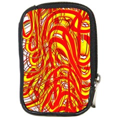 Fire On The Sun Compact Camera Leather Case by ScottFreeArt